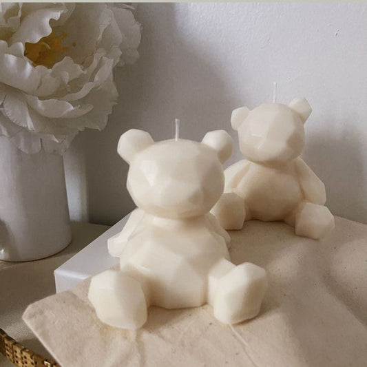 Geomatric Teddy Candle